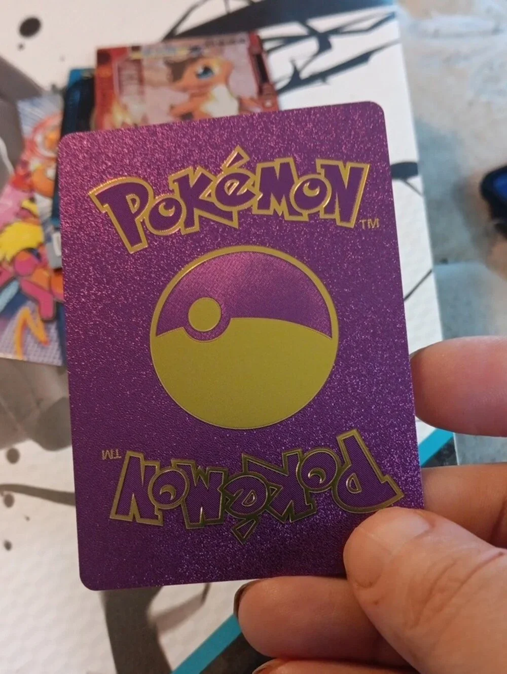 Pokemon Blastoise V Purple and Blue Holo Trading Card